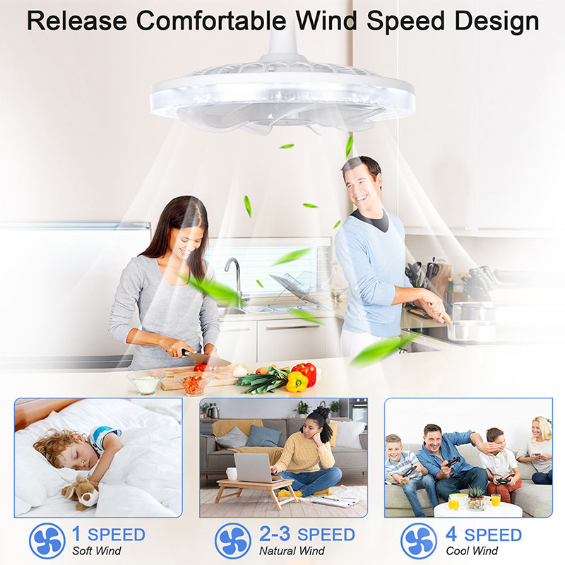 🔥Last Day: 50% Off🔥2-in-1 Remote-Controlled Ceiling Fan with LED Light