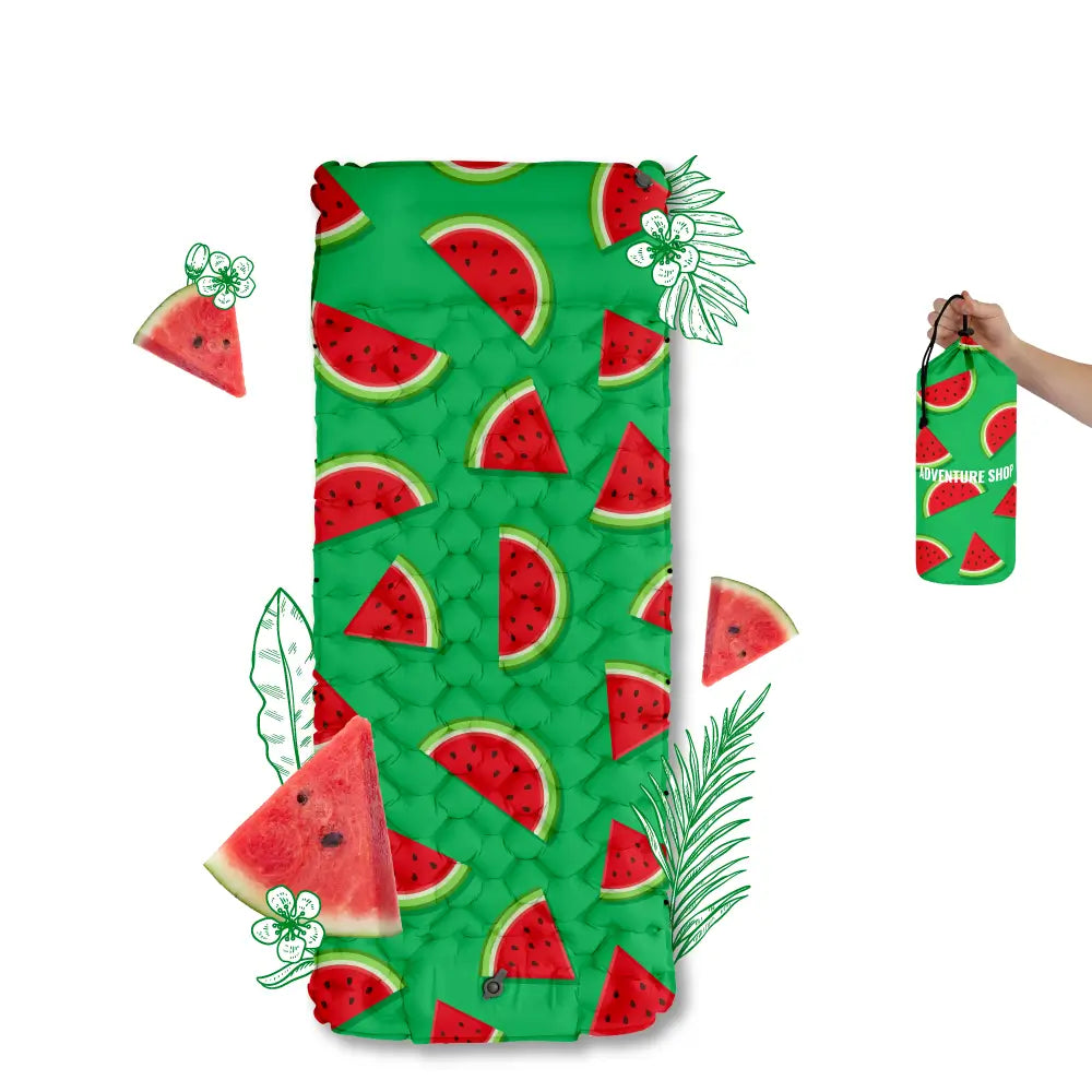 Inflatable Beach Mat with Built-In Pump