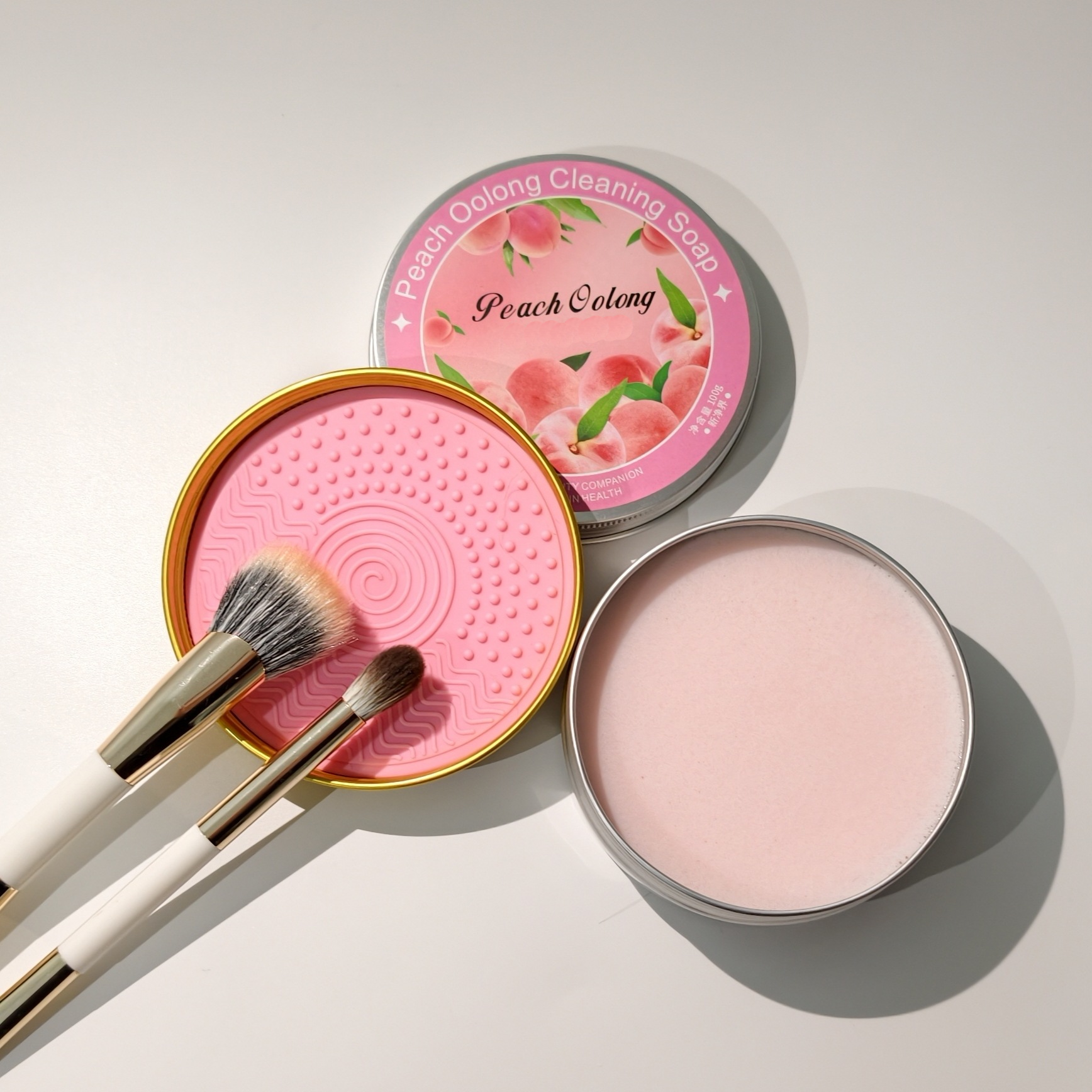 silicone Makeup Brush Cleaning Pad with Soap
