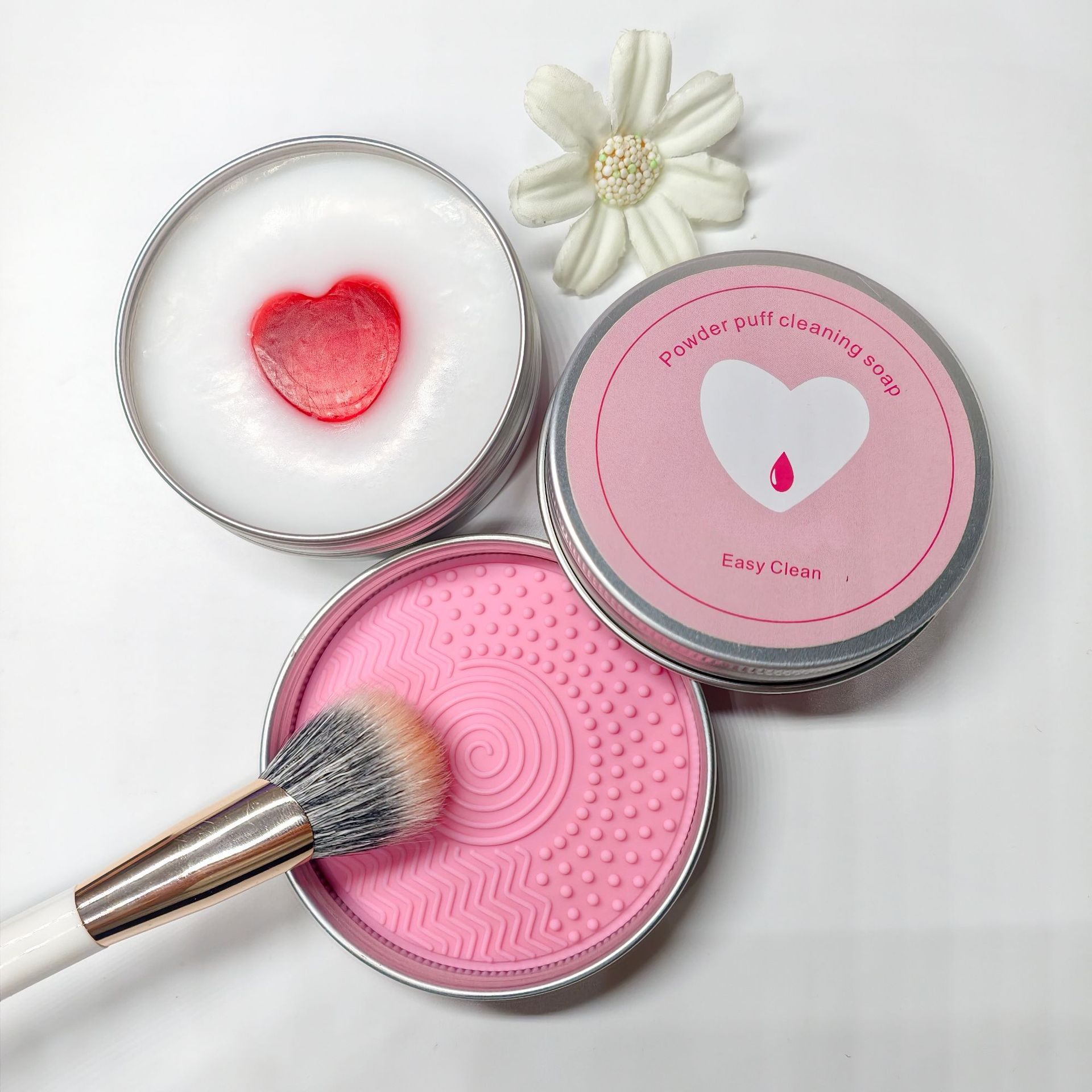 silicone Makeup Brush Cleaning Pad with Soap