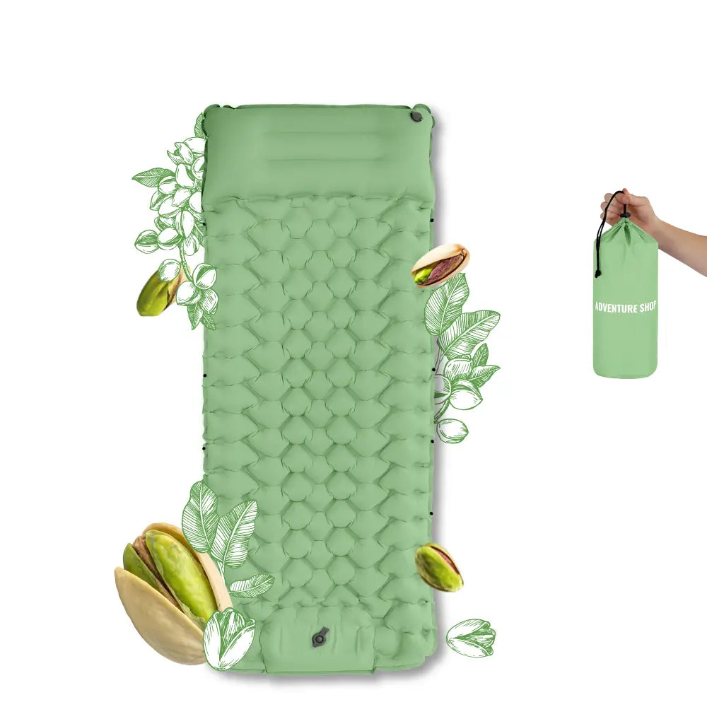 Inflatable Beach Mat with Built-In Pump