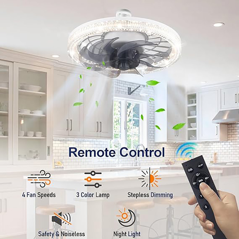 🔥Last Day: 50% Off🔥2-in-1 Remote-Controlled Ceiling Fan with LED Light