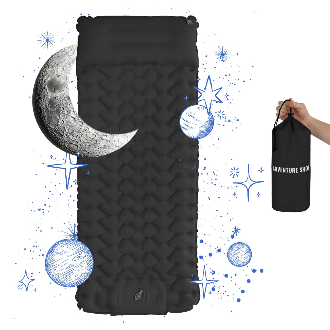 Inflatable Beach Mat with Built-In Pump
