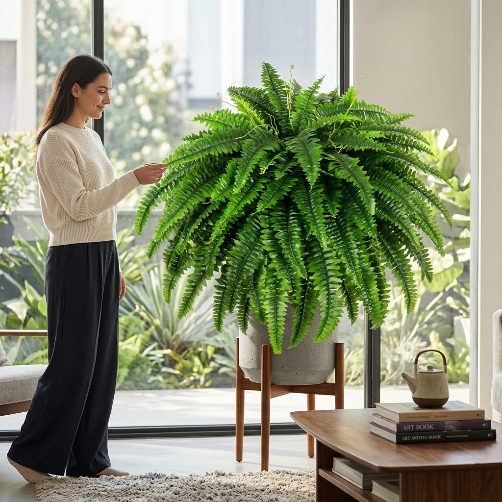 🔥 Mother’s Day Flash Sale 🌱 UV Resistant Ferns Artificial Plants Large for Planters, Office & Home Decor, Outdoor & Indoor