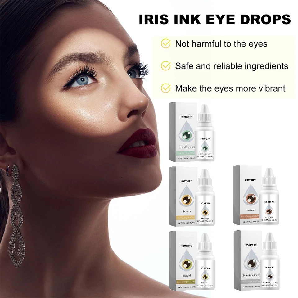FancyColor Changing Eye DropsWith Premium Organic Ingredients Natural Appearance