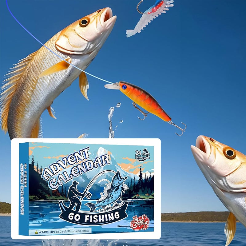 Presale>>24 Days Christmas Countdown Fish Tackle Set-aosuonisiz