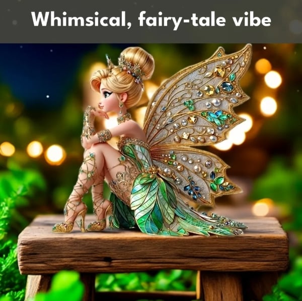 Enchanted Fairy Christmas Figurine 🧚‍♀️-aosuonisiz