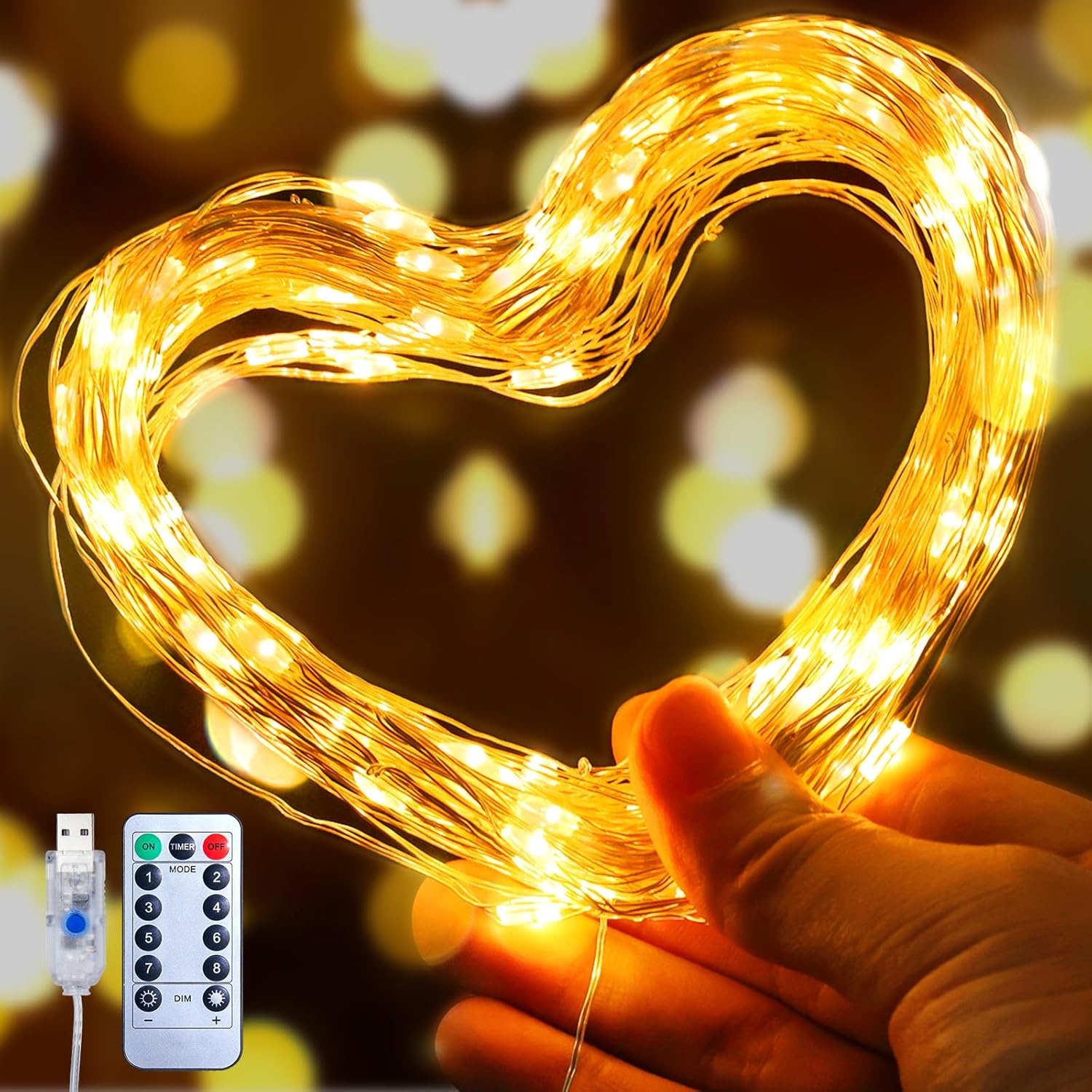 🎄EARLY CHRISTMAS SALE 49% OFF🎅8 Modes 100-600 Christmas LED Firefly Twinkle String Lights-aosuonisiz