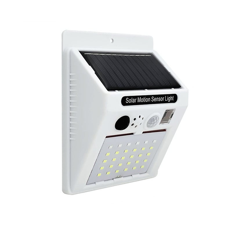 Solar-Powered Remote Control Motion Sensor Security Alarm Lamp-aosuonisiz