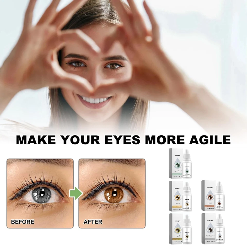 FancyColor Changing Eye DropsWith Premium Organic Ingredients Natural Appearance