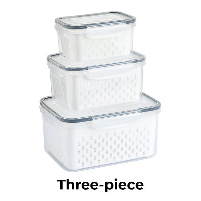 Food Storage Containers for Fridge with Removable Colander