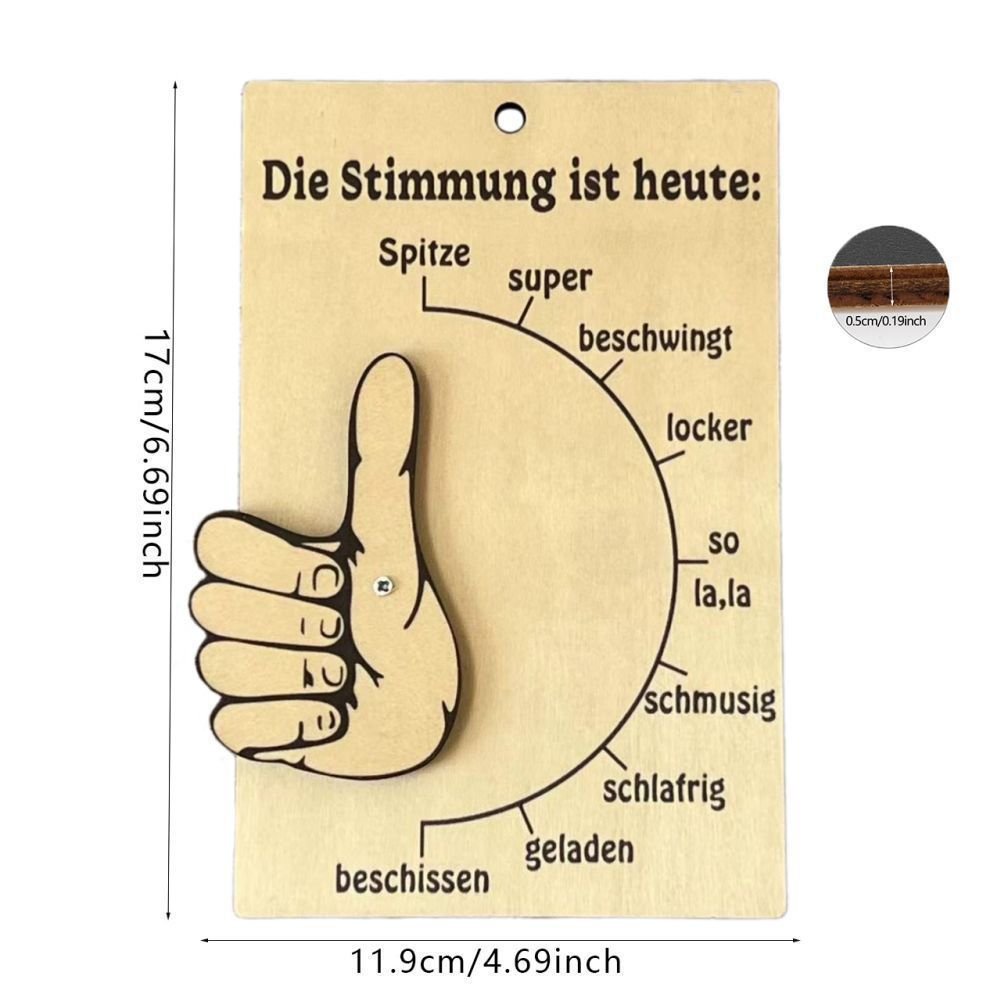 🥰Wooden Mood Barometer Ornament-aosuonisiz