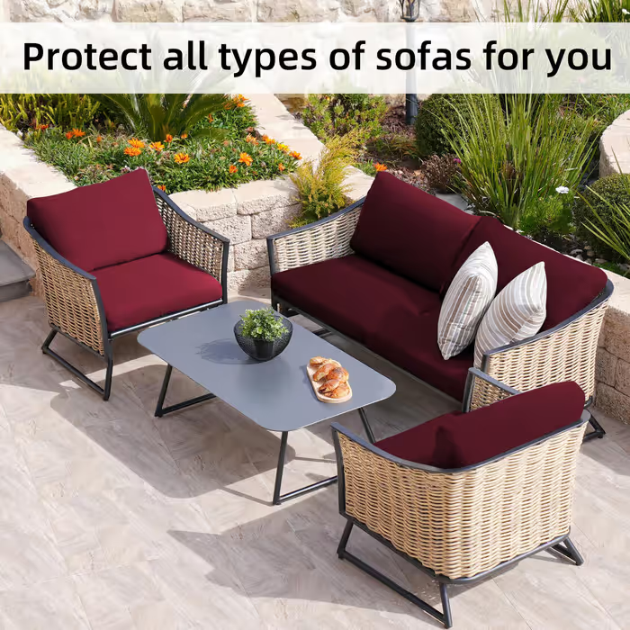 Stretch Sofa Cushion Covers Set