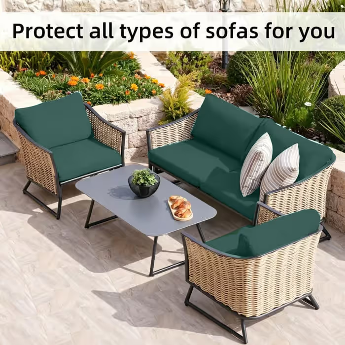 Stretch Sofa Cushion Covers Set