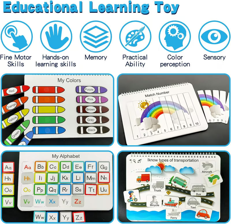 Lyrax® My Preschool Busy Book 📚 🎅 Best Christmas Gift For Kids