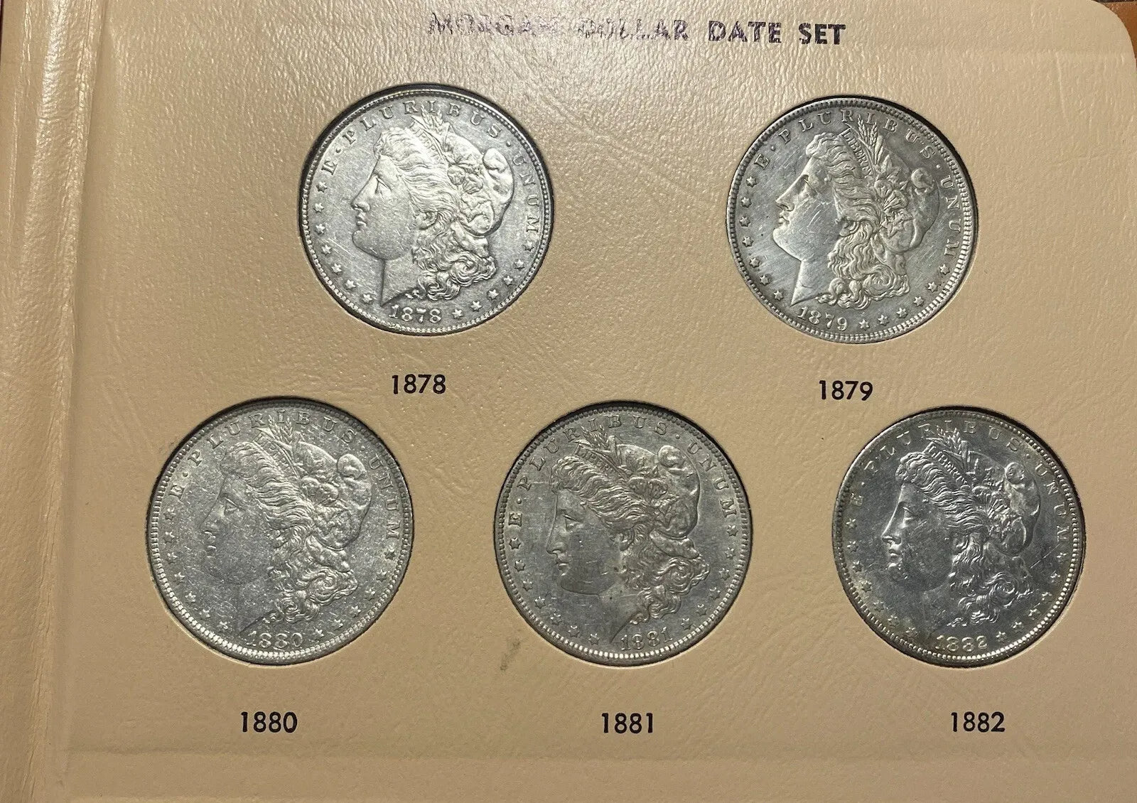 Last 10 sets Complete Set 1878–1921 S Morgan Silver Dollar Set-28PC — MS60💰 Free Shipping