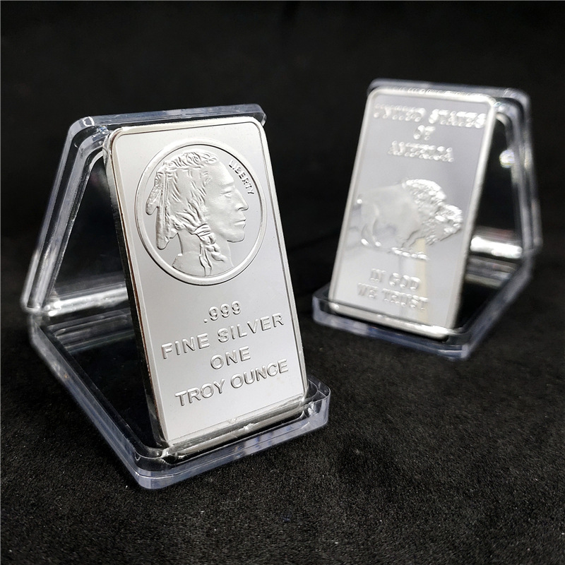 🔥Last Day Promotion 60% OFF🔥Buffalo Silver Bar | Silvertowne Mint 999 Silver Bar