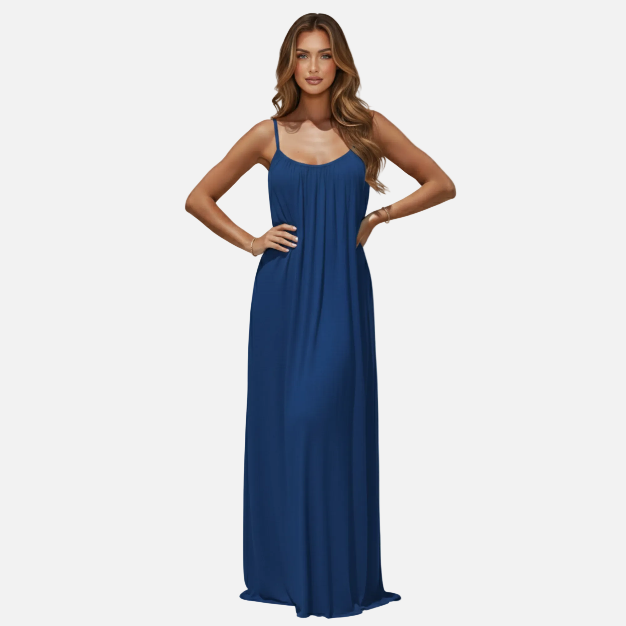 Maxi Dress Women's Flowy Spaghetti Strap Backless