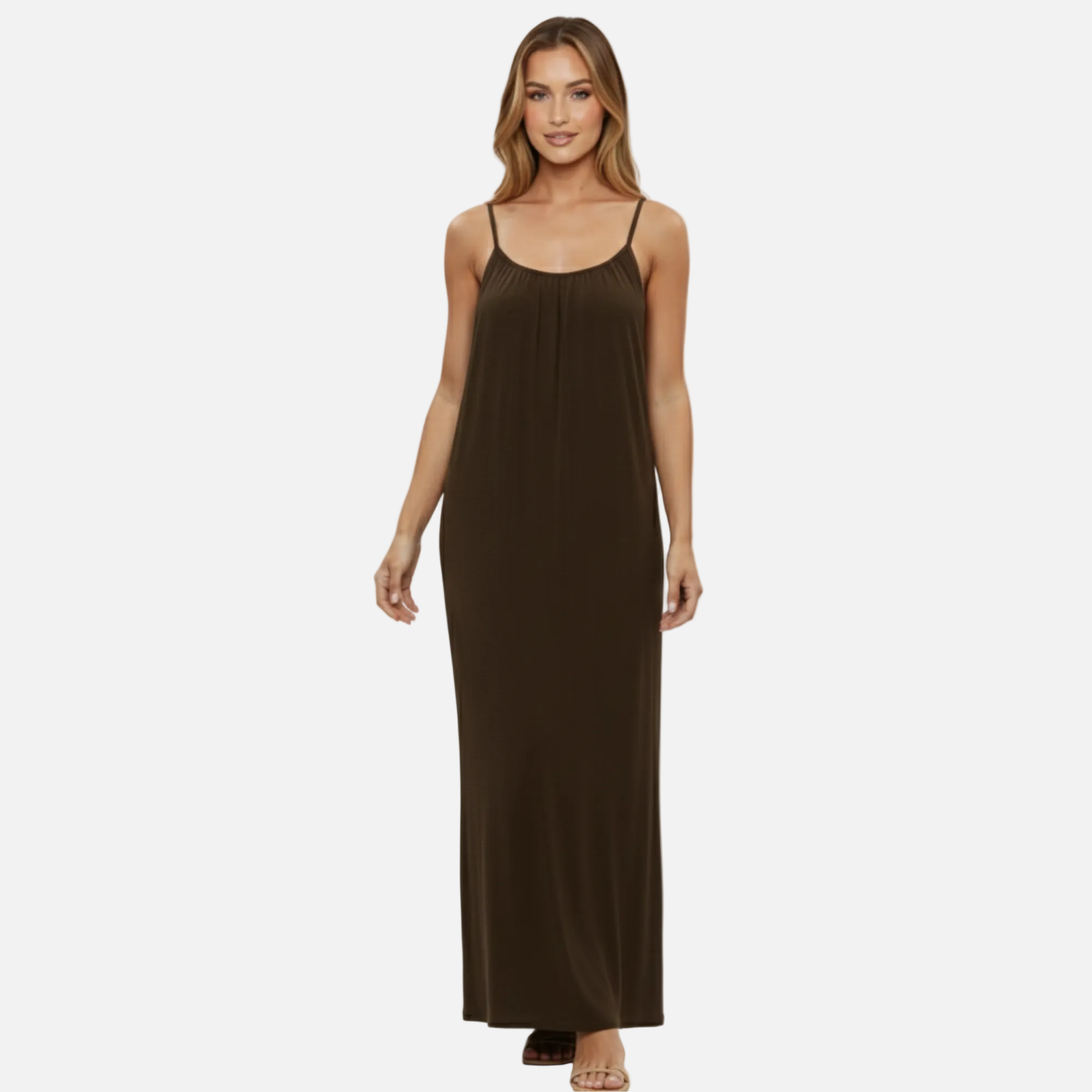 Maxi Dress Women's Flowy Spaghetti Strap Backless