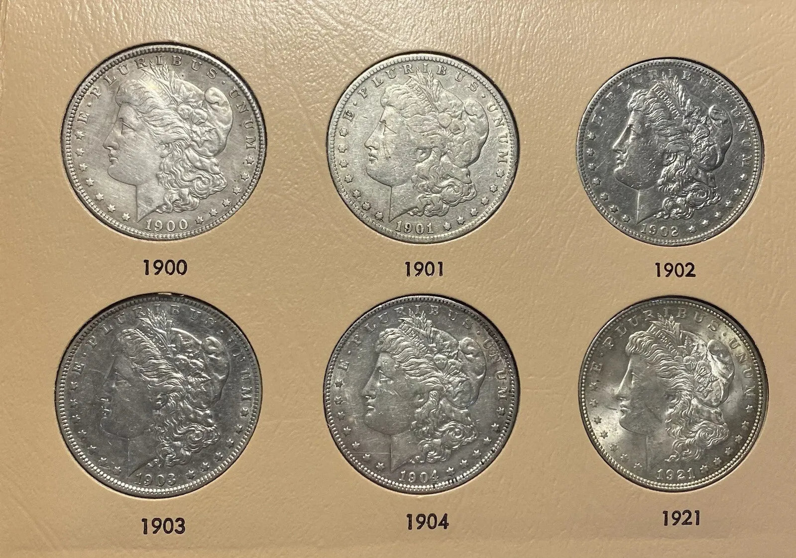 Last 10 sets Complete Set 1878–1921 S Morgan Silver Dollar Set-28PC — MS60💰 Free Shipping
