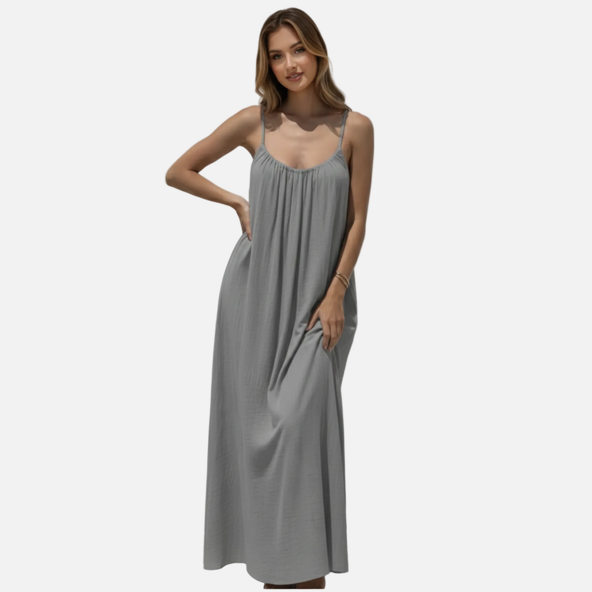 Maxi Dress Women's Flowy Spaghetti Strap Backless