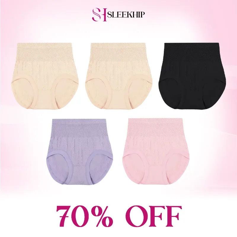 SleekHip - Leakproof High-Waist Tummy-Control Butt-Lifting Panties