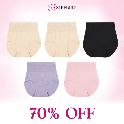 SleekHip - Leakproof High-Waist Tummy-Control Butt-Lifting Panties