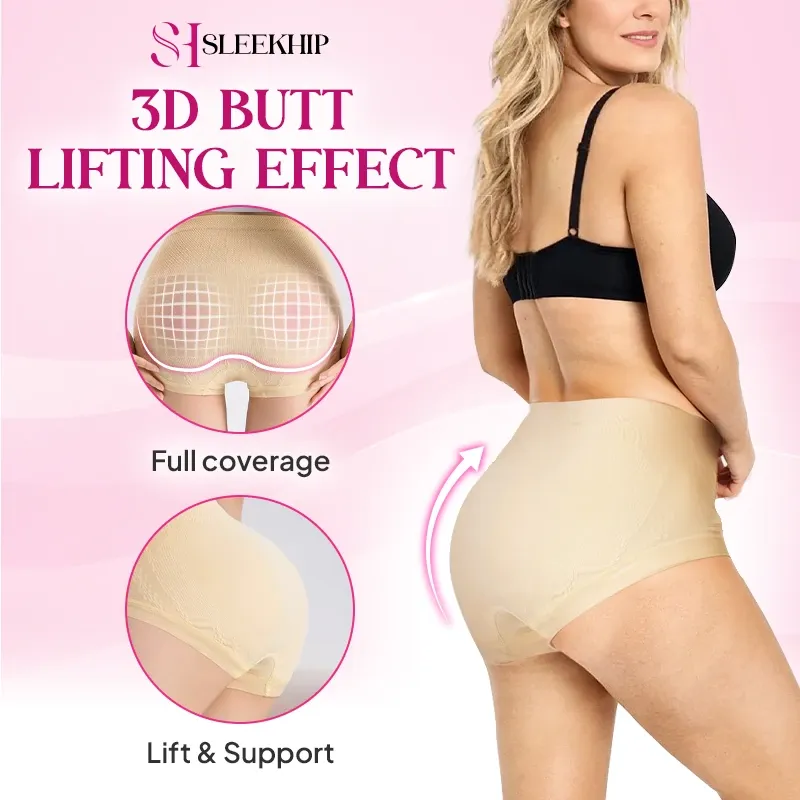 SleekHip - Leakproof High-Waist Tummy-Control Butt-Lifting Panties