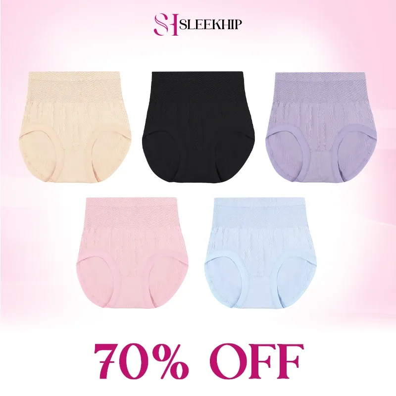 SleekHip - Leakproof High-Waist Tummy-Control Butt-Lifting Panties