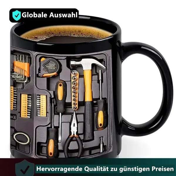 🔨Lustiger Kaffeebecher – Werkzeugkasten-Set für Mechaniker