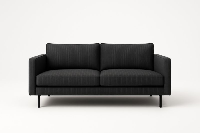 Divano due posti in tessuto con gambe in metallo-Xenorital