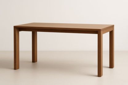 Tavolo rettangolare in legno massello marrone-Xenorital