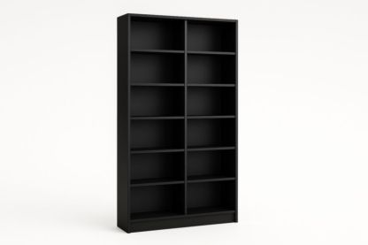 Libreria Rettangolare Nero MDF 214x120x28 cm-Xenorital