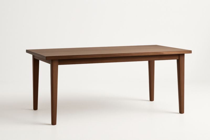 Tavolo da pranzo rettangolare in legno marrone-Xenorital