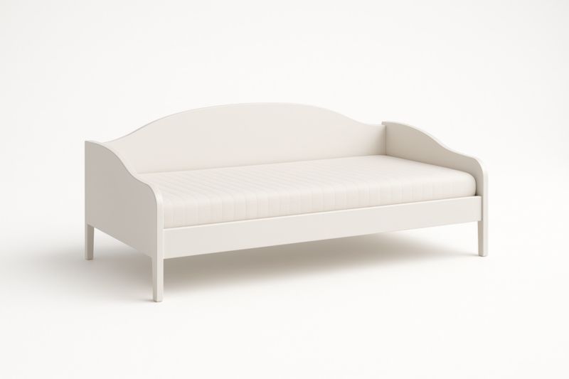 Divano Letto in Legno Bianco 200x90 cm-Xenorital