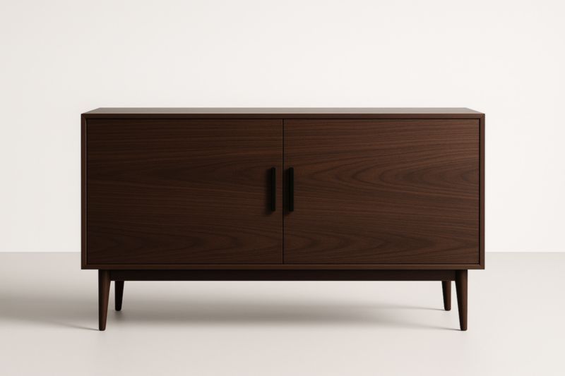 Credenza in Legno Marrone con Due Ante-Xenorital
