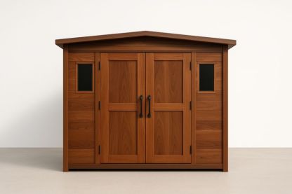 Capanno da Giardino in Legno Massello con Finestre-Xenorital