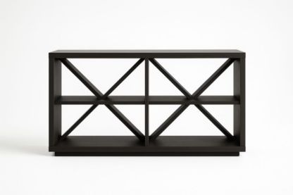 Libreria in Legno con Mensole Incrociate 120x40x80cm-Xenorital