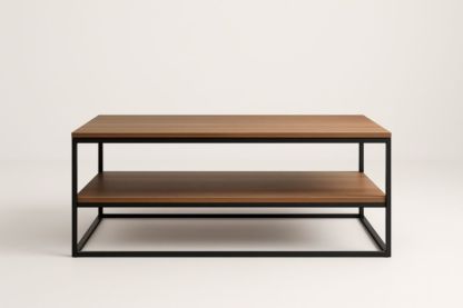 Tavolino da Caffè Rettangolare Legno/Metallo 110x60x45 cm-Xenorital