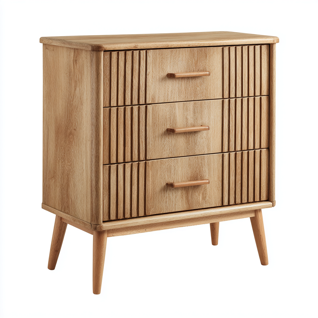 Commode - bois - 76x39x84 cm - bois - style scandinave-Placidla