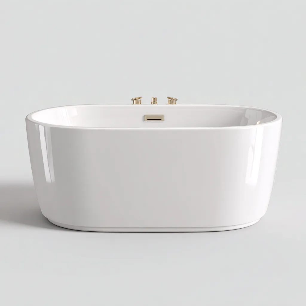 Baignoire-Acrylique-162x82x60 cm-Blanc-Design moderne-Placidla
