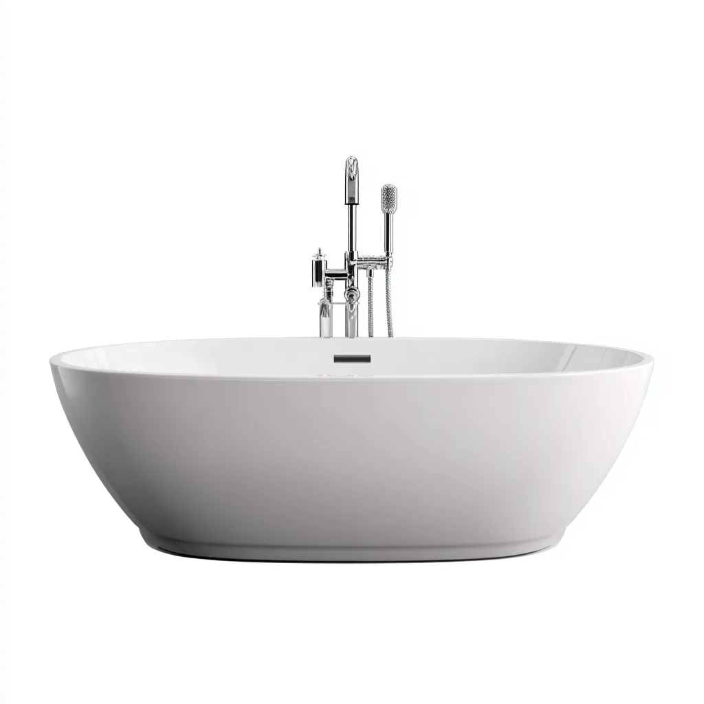 Baignoire-Acrylique-174x82x59 cm-Blanc-Design moderne-Placidla