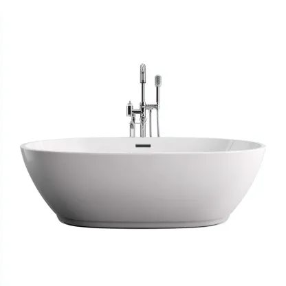 Baignoire-Acrylique-174x82x59 cm-Blanc-Design moderne-Placidla