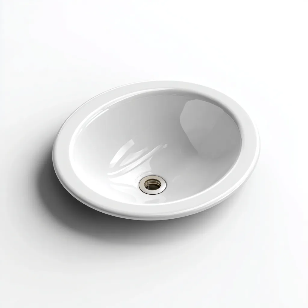 Lavabo - céramique - 50x40x15 cm - blanc - style moderne-Placidla