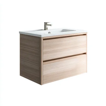 Meuble vasque-bois-céramique-74x45x79 cm-Bois-Blanc-Moderne-Placidla