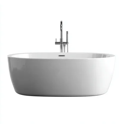 Baignoire-Acrylique-172x82x60 cm-Blanc-Design moderne-Placidla