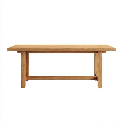 Table de jardin-bois-185x90x75 cm-bois naturel-style classique-Placidla