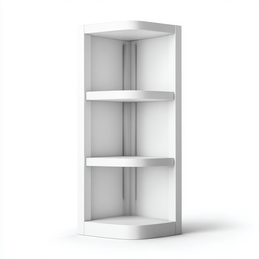 Rangement de salle de bain - plastique ABS - 31x28x186 cm - blanc - style moderne-Placidla