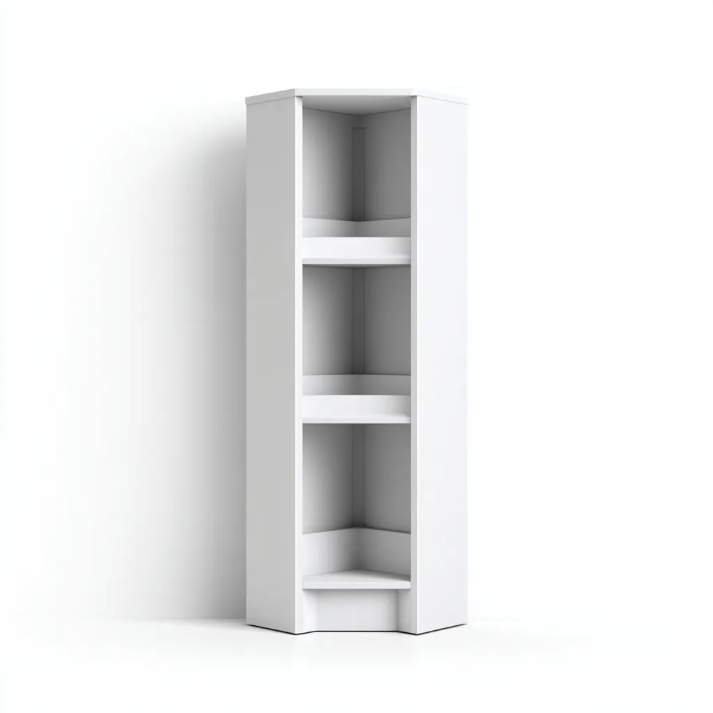 Rangement de salle de bain - bois MDF - 34x30x118 cm - blanc - style contemporain-Placidla