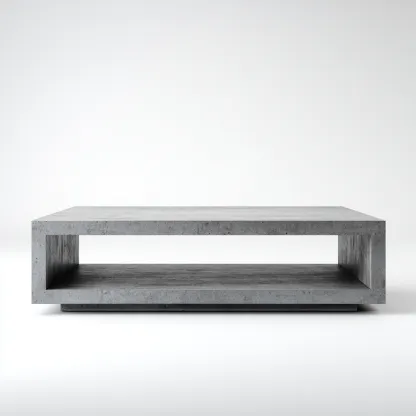 Meuble TV-béton-150x45x40 cm-Gris-style moderne-Placidla